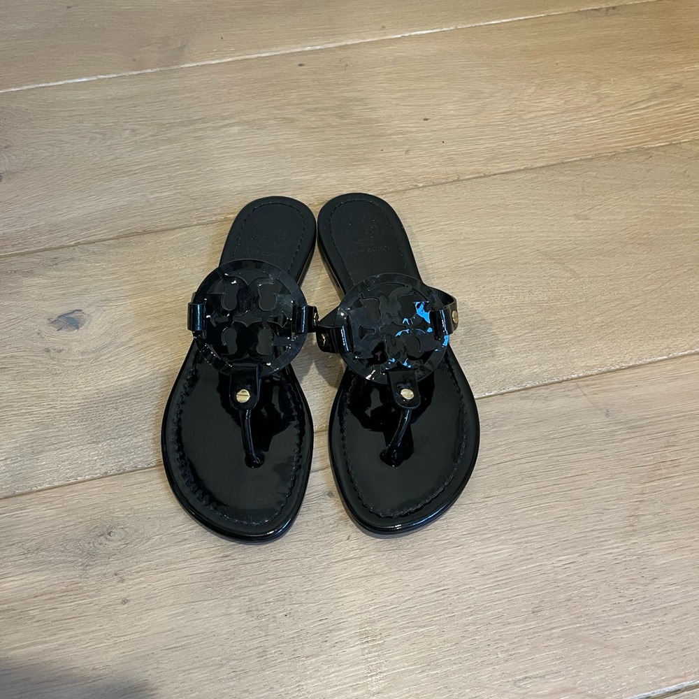 Tory Burch Miller Patent sandal in Black
